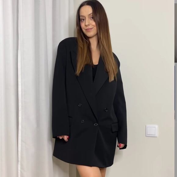 ZARA LONG OVERSIZED JACKET ZW COLLECTION - Picture 1 of 15